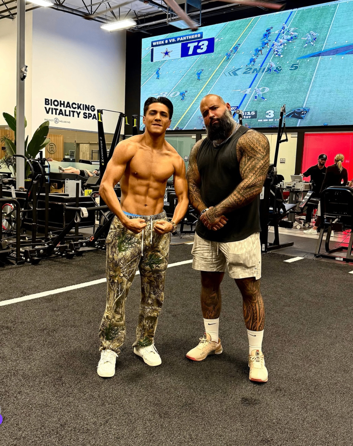 Pro athlete training session
