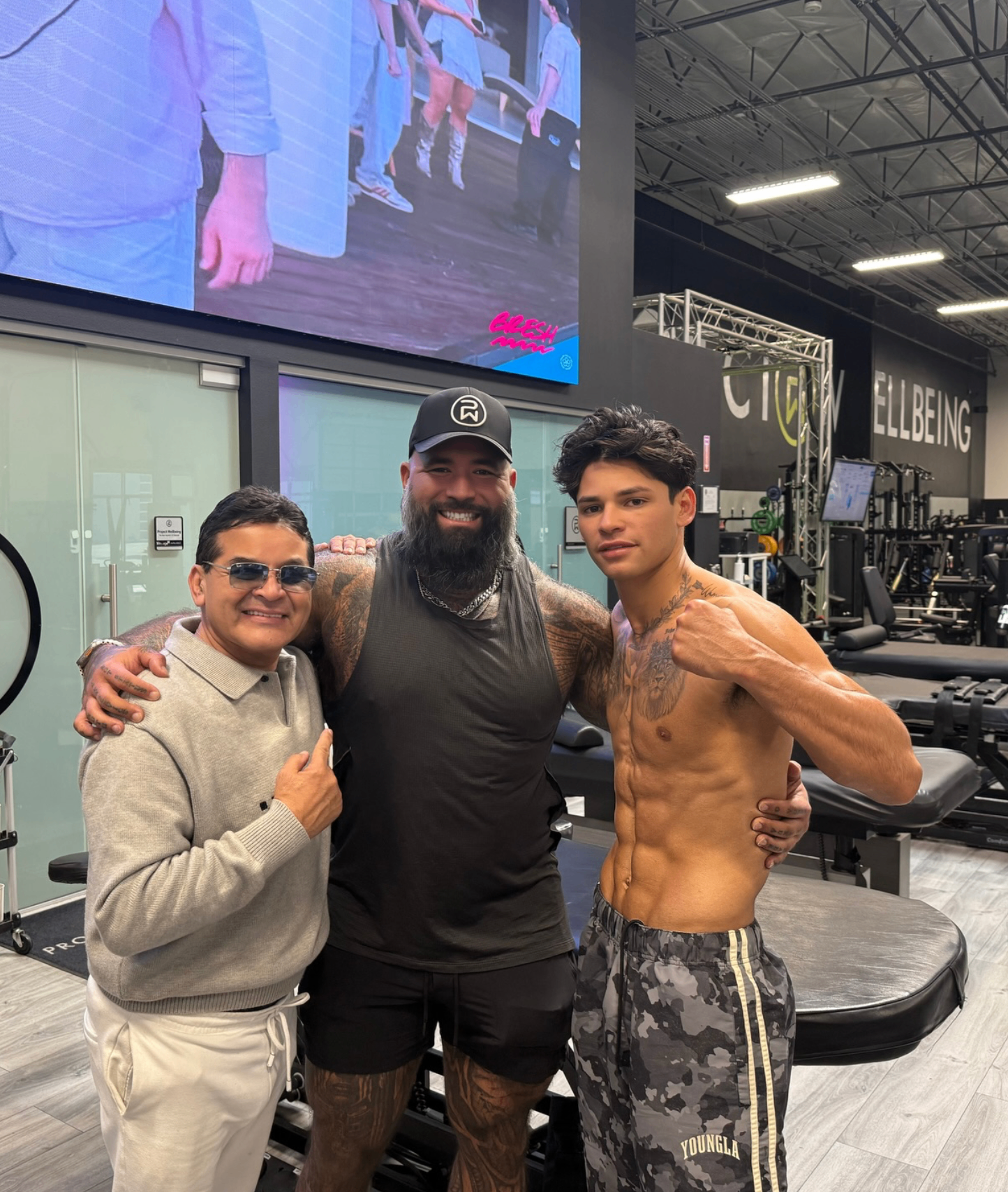 Pro boxer Ryan Garcia training at Project Wellbeing